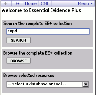 Palm Search Screen